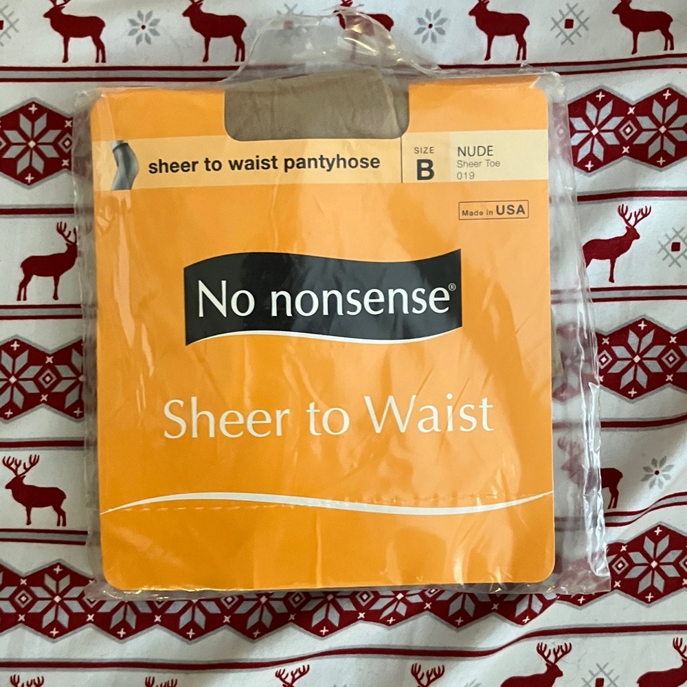 Sz.-B No Nonsense Nude Sheer to Waist Pantyhose